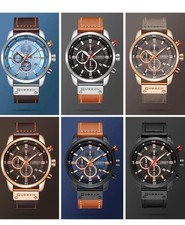 CURREN Men's 45mm Leather