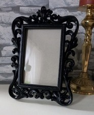J. Macdonald Rococo "ORNATE" BLACK Resin PHOTO FRAME Size: 24 x 17cm HOME DECOR