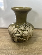 vintage ceramic vase a green