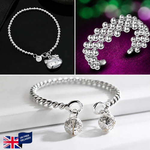 925 sterling silver bell - silver,