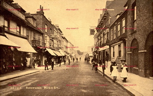 Romford high postcard - romford,