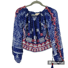 Rococo Sands Crop Top Blue