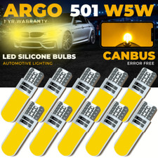 501 Amber Led Car Bulbs T10