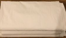 3 Ex Hotel Very Large Kingsize Emperior White Cotton Flat Sheets