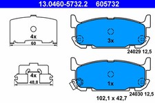 REAR BRAKE PAD SET DISC BRAKE