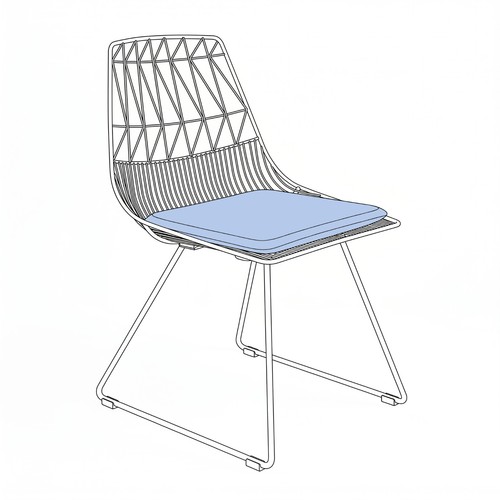 Replacement seat pad for - seat,