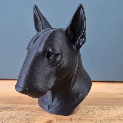 Bull terrier bust home decor - terrier,