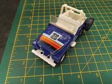 Vintage CJ-5 Corgi Jeep Renegade Open Top Blue (missing antenna) QX03N19832