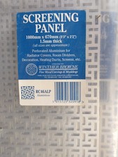 ALUMINIUM SCREENING PANEL FOR RADIATOR  **BRAND NEW ** 1.5MM THICK * 5 AVAILABLE