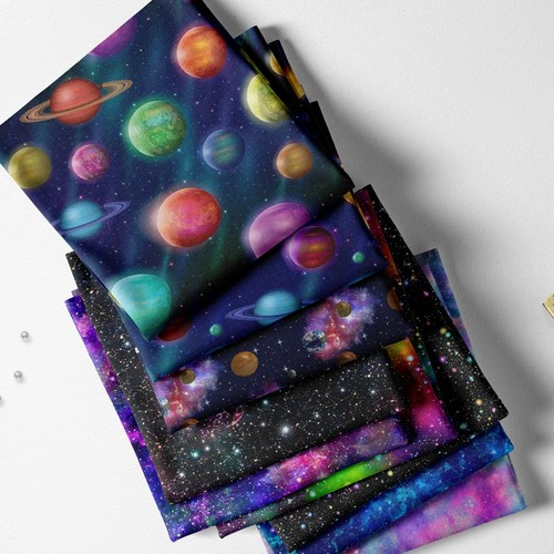100 cotton space galaxy - cotton, orbit