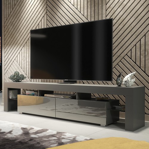 Modern 200cm unit grey - modern, tv