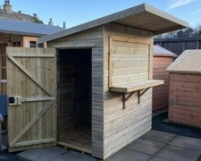 6x5 garden bar shed wooden - 6x5,