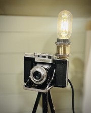 Vintage Camera Lamp &