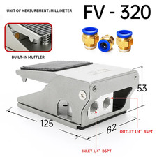 Pneumatic Foot Pedal Valve 3/2