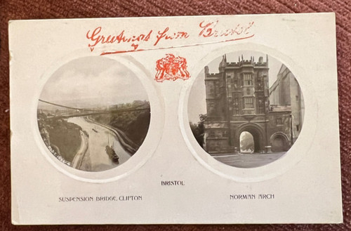 Antique postcard bristol - postcard, old