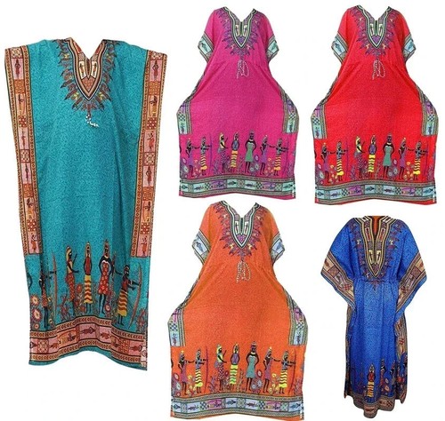 Long african kaftan boho - african,