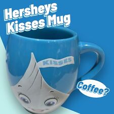Mug Hershey Kisses Hugs Blue Jumbo Barrel Cup Coffee Tea Chocolate
