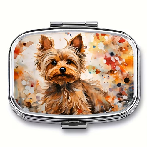 Colourful terrier dog pill - colourful,