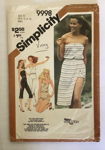 Simplicity 9998 sewing pattern - sewing,