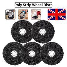 5/10Pcs Poly Strip Disc Abrasive Wheel Paint Rust Removal For Angle Grinder