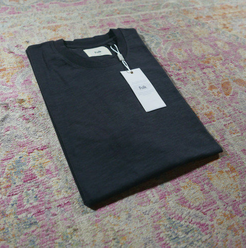 Folk marker slub - black, t