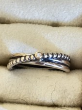 Retired Two Tone Pandora Ring