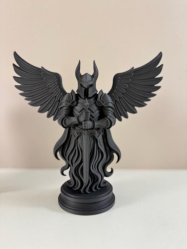 Dark winged knight statue - dark,
