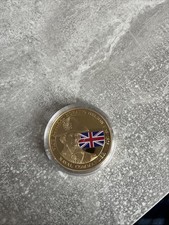 24 CT Gold Plated 2016  Vice Admiral Horatio Nelson Coin Medallion In Cap usual