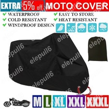 Motorcycle Motorbike Scooter Cover Waterproof Outdoor Rain Wind Snow Protector