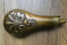  Copper And Brass Antique Gun Powder Flask by Hawksley of England.