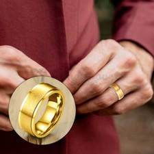 Anti-anxiety Spinner Fidget Rotating Rings Men Women Band Stainless Steel Rings