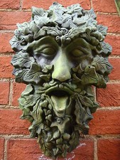 Green man wall plaque ivy