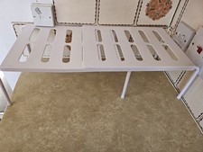 Adjustable Storage Organiser Shelf Kitchen Cupboard Support Pantry Stand Rack UK