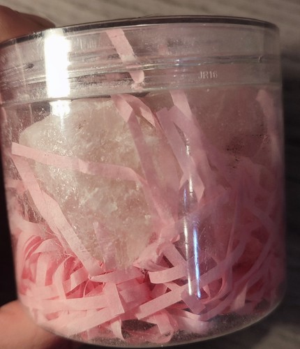 Pink rose quartz crystal - pink,