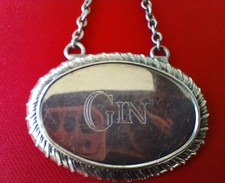 Vintage Decanter LABEL GIN