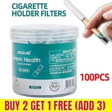 100PCS Tobacco Tar Filters Slim Regular for Roll Up Plastic Holder Reduce Tar UK