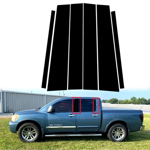 6pcs glossy black pillar post - 6pcs,