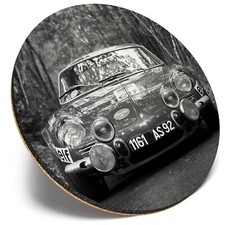 Round Single Coaster  - BW -