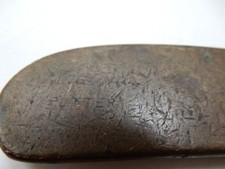 BRONZE HEAD OF A PUTTER - OLD GOLF CLUB  - TO UPCYCLE  - MAKER ?  TACTILE  