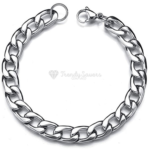 Thick wide silver - thick, sturdy