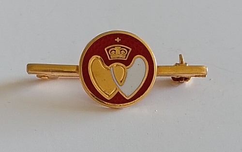 Blood donor badge backstamped - blood,