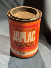 Japlac Orange Tin Vintage