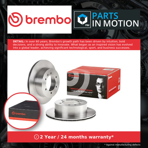 Brake discs pair - discs, vented