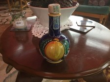 Ceramic Hand Painted Limoncello Bottle (Italy)