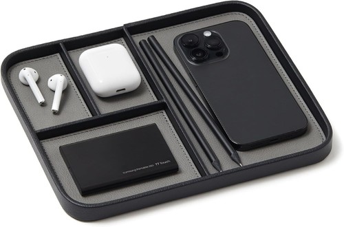 Nordik leather valet tray - valet,