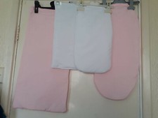 Dolls bedding White/Pink Mattresses for dolls prams, cots various sizes,pillows