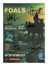 FOALS ENTIRE GROUP AUTOGRAPHED SIGNED A4 POSTER PHOTO PRINT