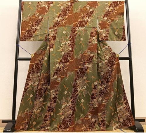 Japanese komon kimono silk - komon,