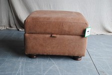 New DFS  / Tech Sofa / Dante Furniture Oakwell Storage Footstool Antique Brown