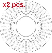 X2 PCS FRONT BRAKE DISC ROTOS
